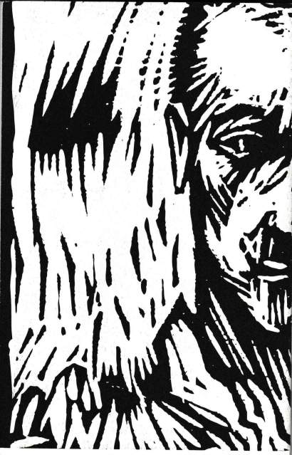 Ilustración de portada de Jorge Alfonso: "Hombre en llamas"